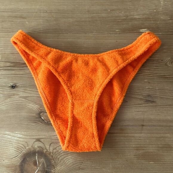 TRIANGL BOTTOM ONLY POPPY ORANGE TERRY NO BAG NEW - Picture 1 of 7